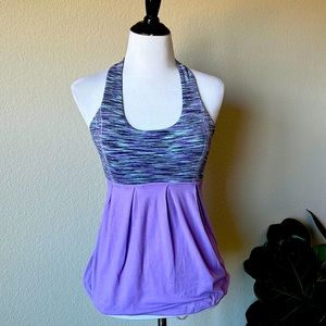 *Moving Sale* Lululemon Power Dance Purple Spacedye Tank with Shelf Bra